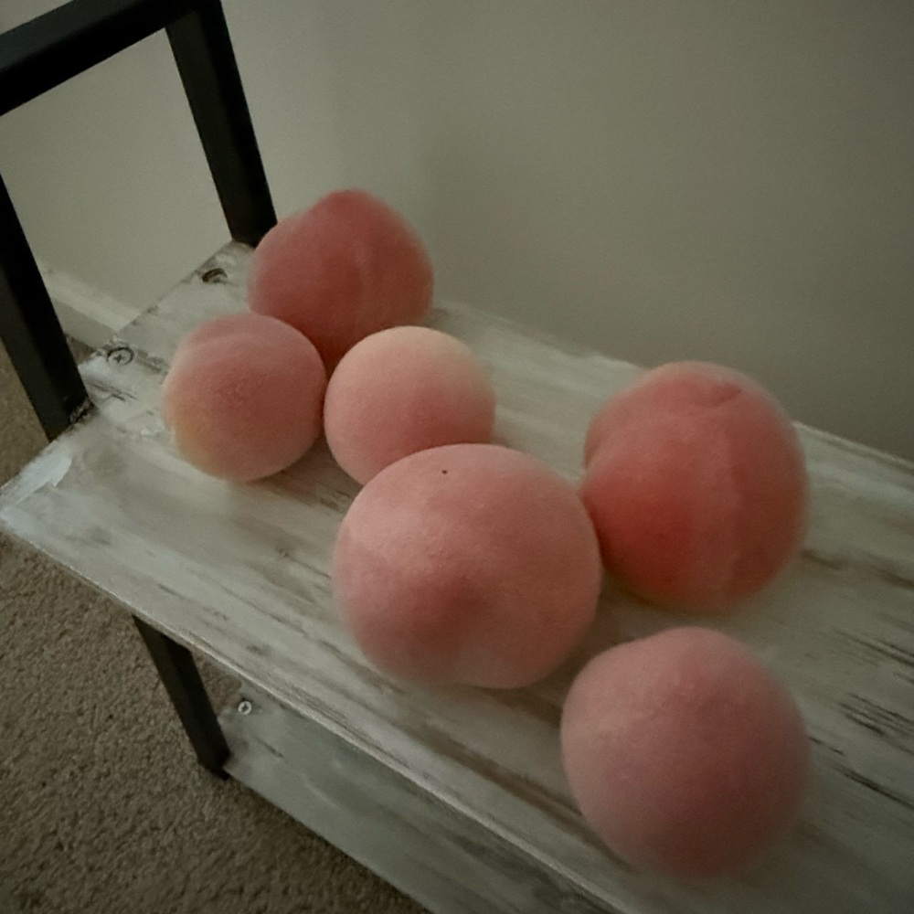 Threshold Pink Velvet Decorative Fruit Set
